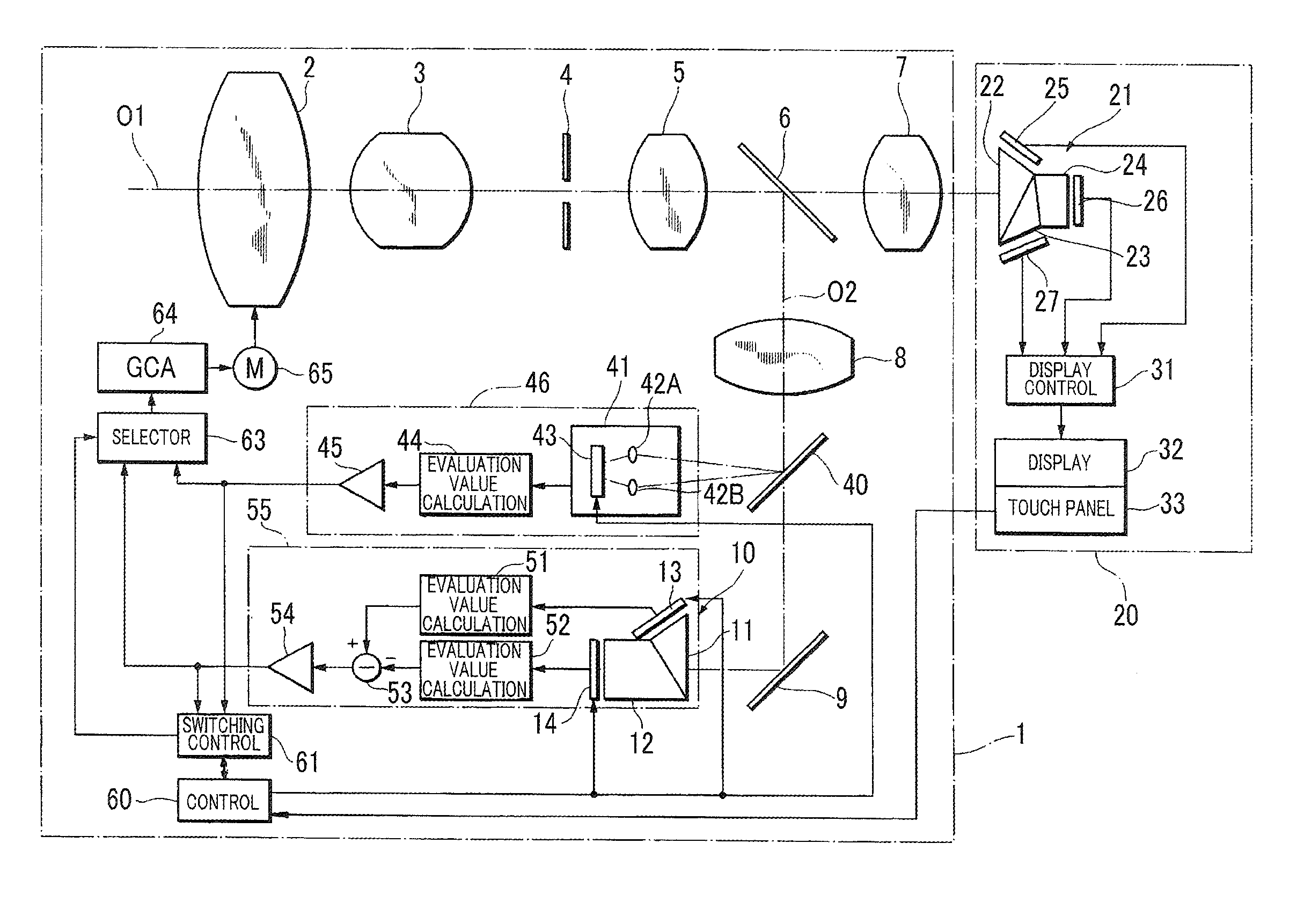 Auto-focus device and method for controlling operation of same