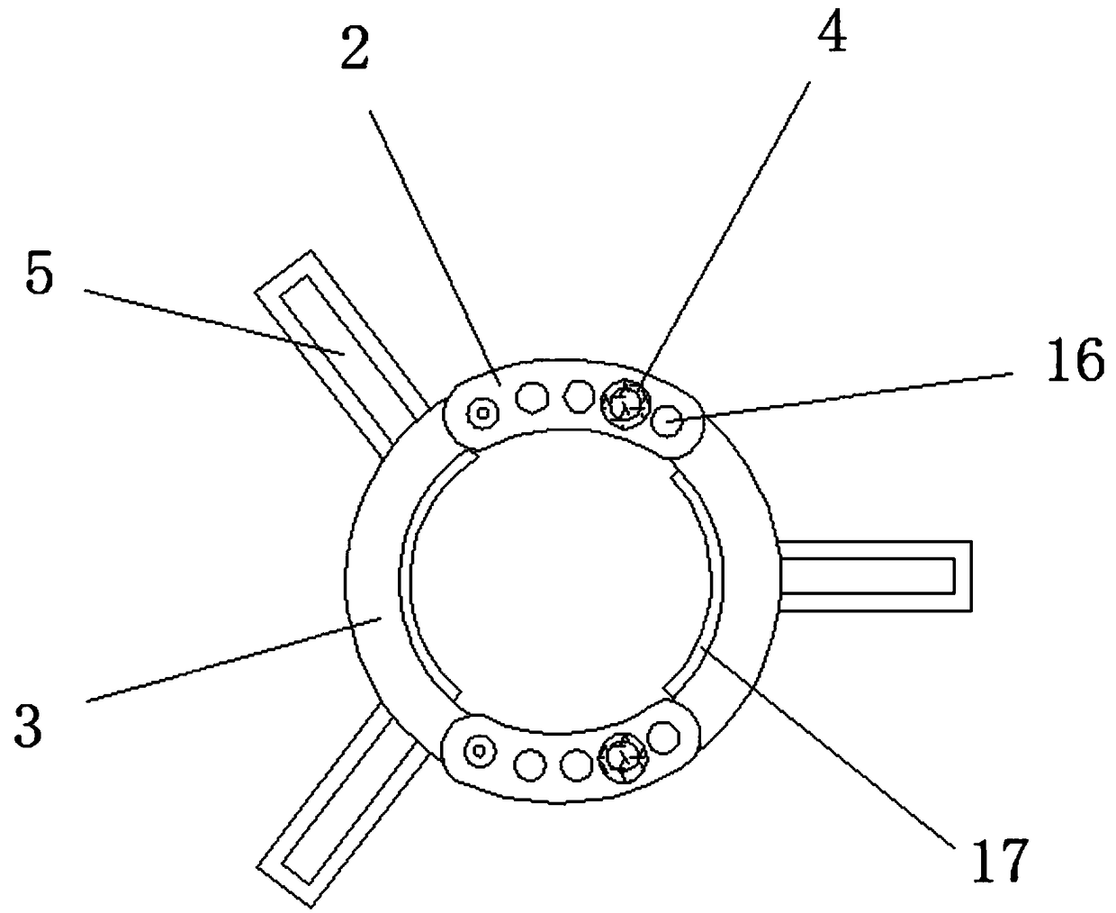 Crane base with stable buffer structure