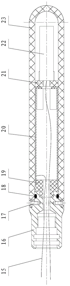 Iridium and GPS (Global Positioning System) combined antenna for underwater robot