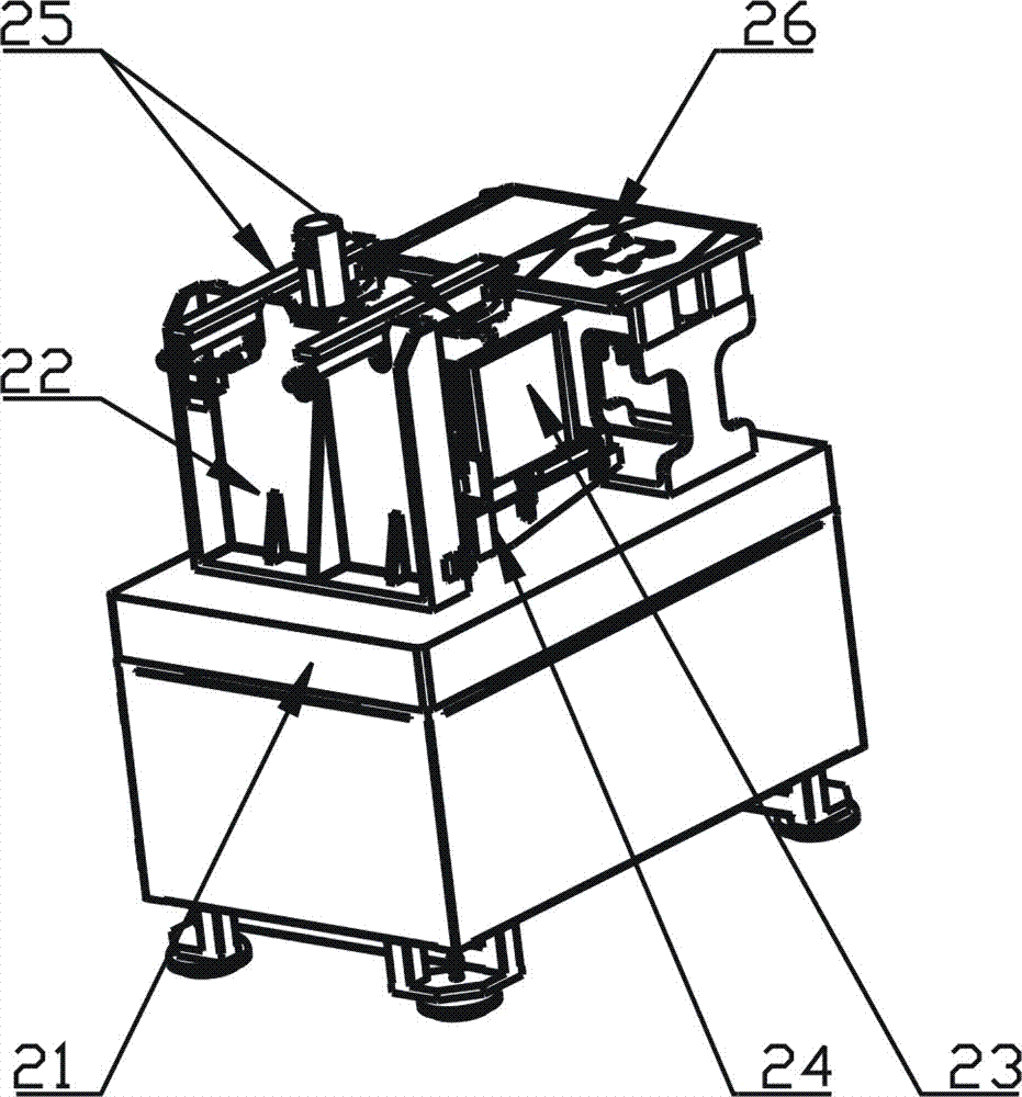 Material basket type automatic feeding and discharging machine tool positioned outside machine