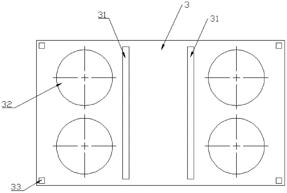 Glass container packing case