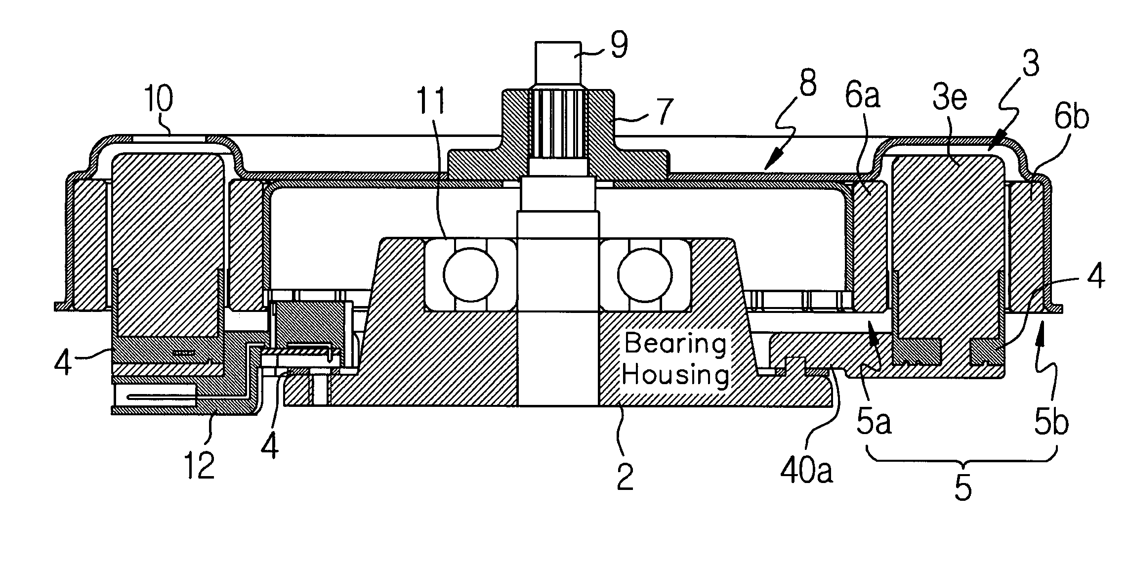 Brushless direct-current motor of radial core type having a structure of double rotors and method for making the same