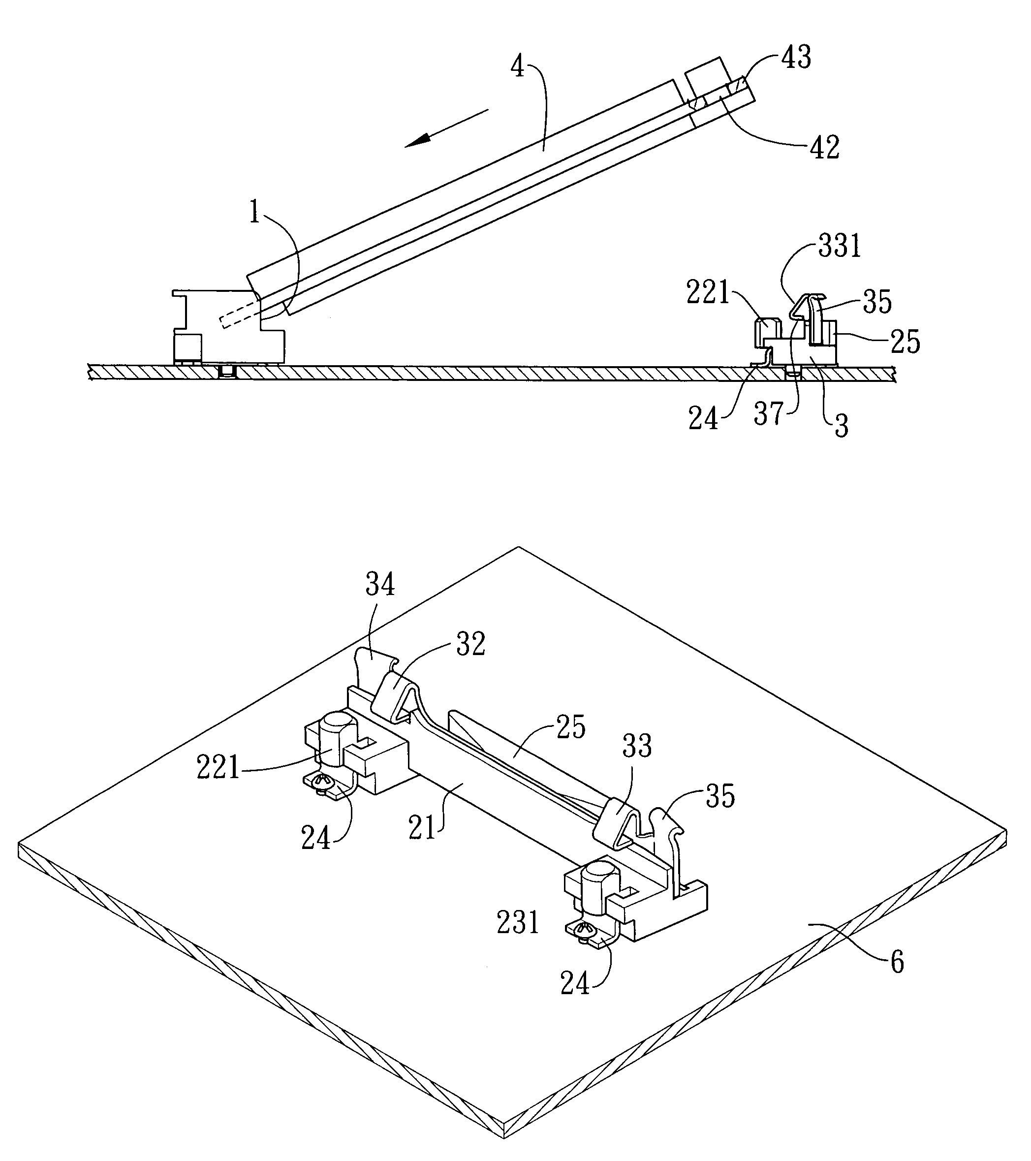 Latch of a card edge connector