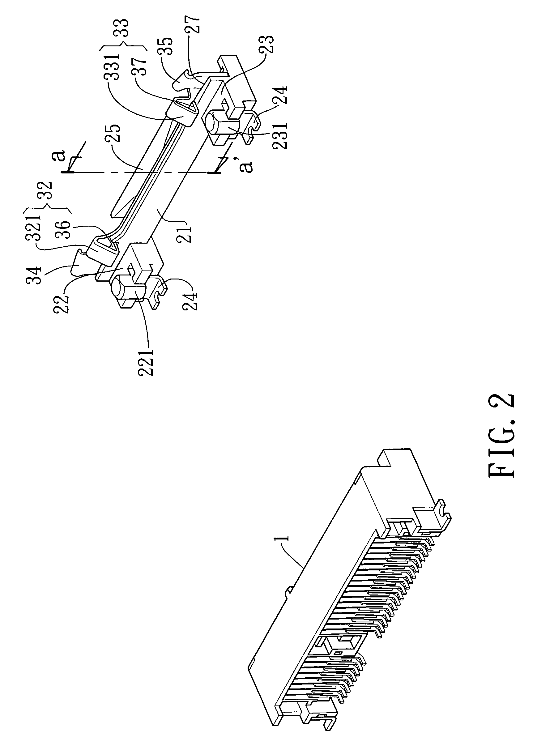 Latch of a card edge connector