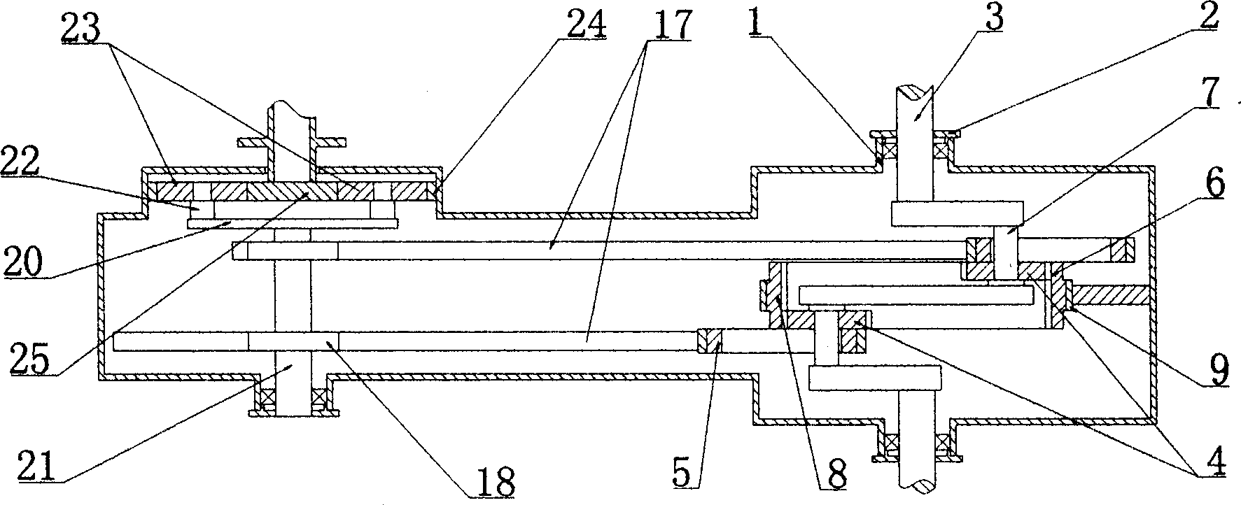 Planetary gear stepless variable-speed transmission