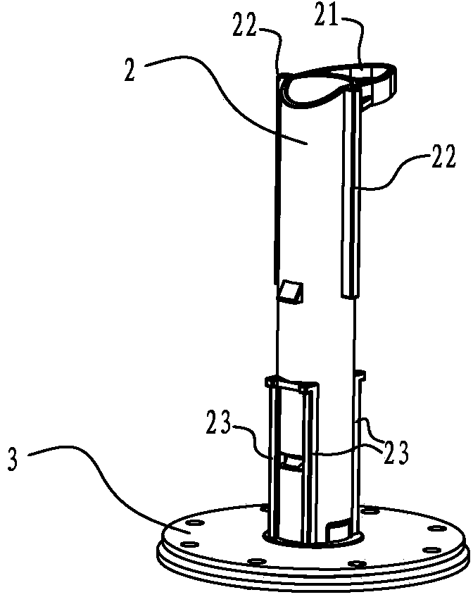 Guide mechanism of drainage valve shell