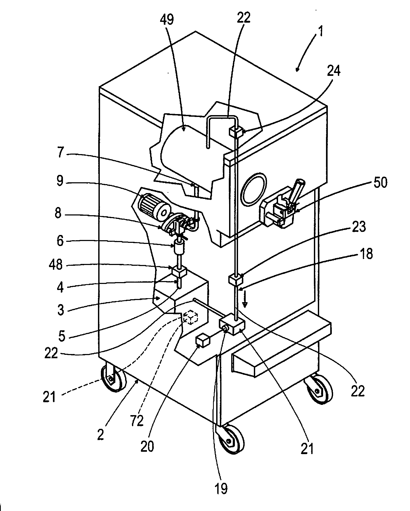 Machine and method for producing and dispensing liquid or semi-liquid consumer food products