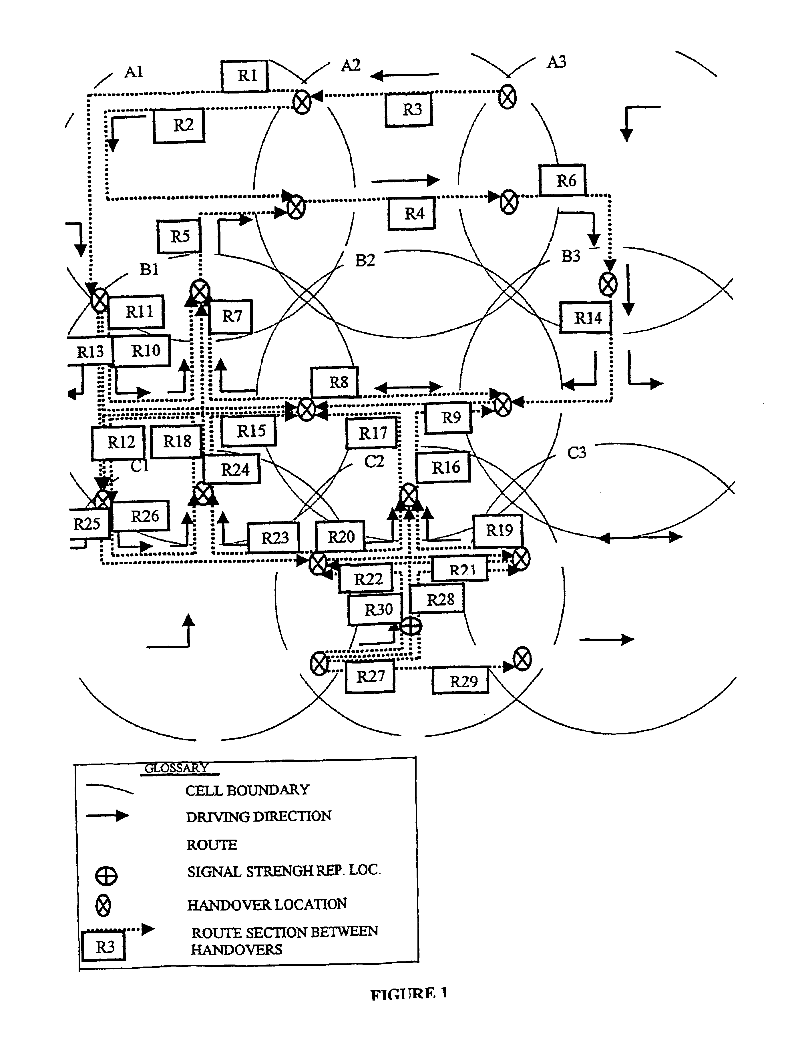 Method for monitoring cellular communication, and system therefor