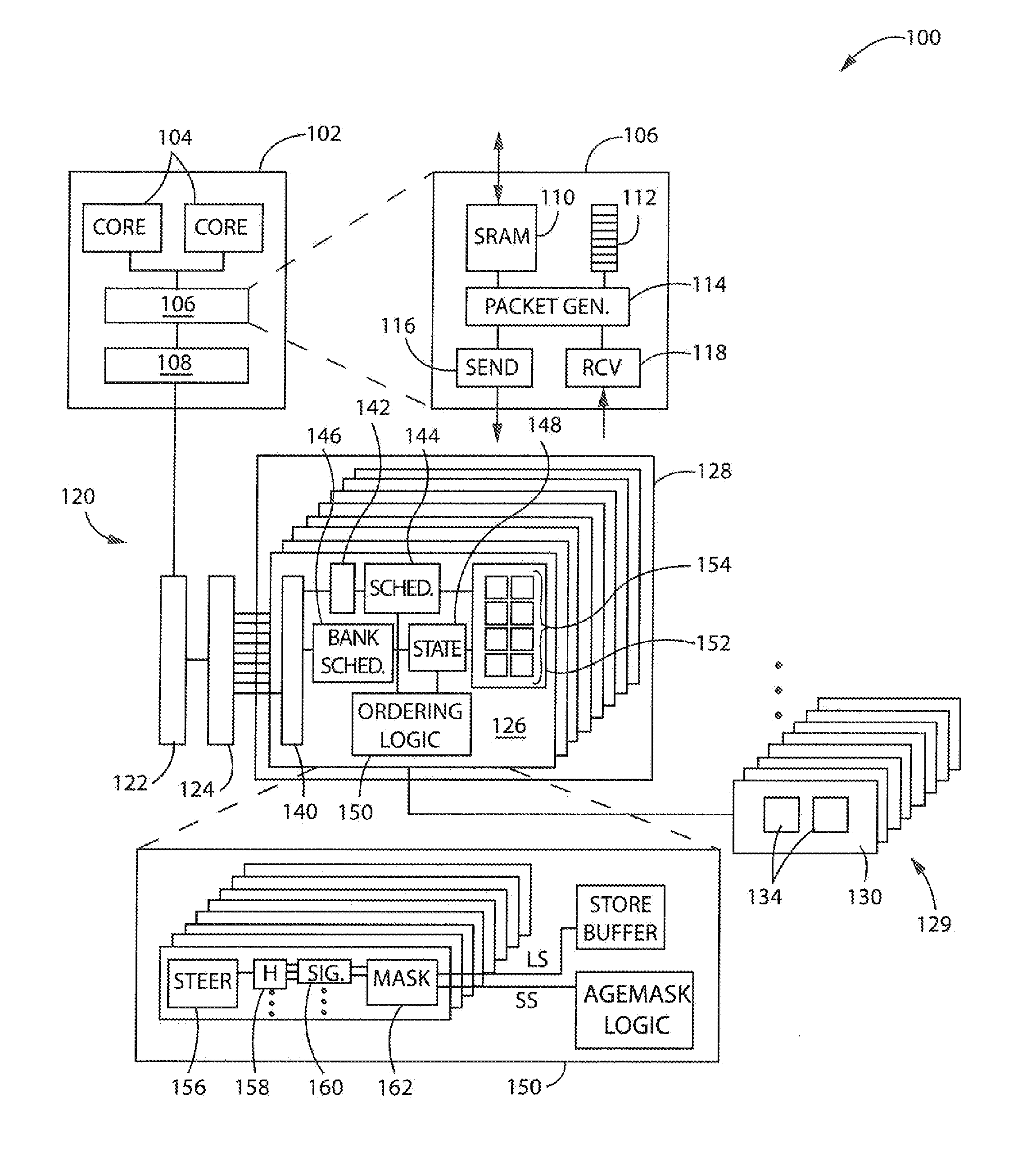 Memory Processing Core Architecture