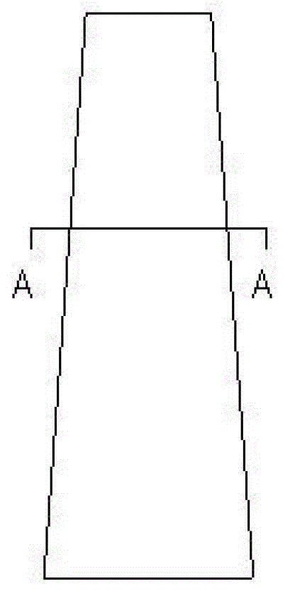 Measuring method of corrosion degree of desulfuration flue gas to chimney