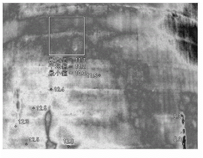 Measuring method of corrosion degree of desulfuration flue gas to chimney