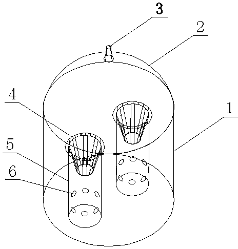 Method for measuring nutrient competition of kindred plants under water planting