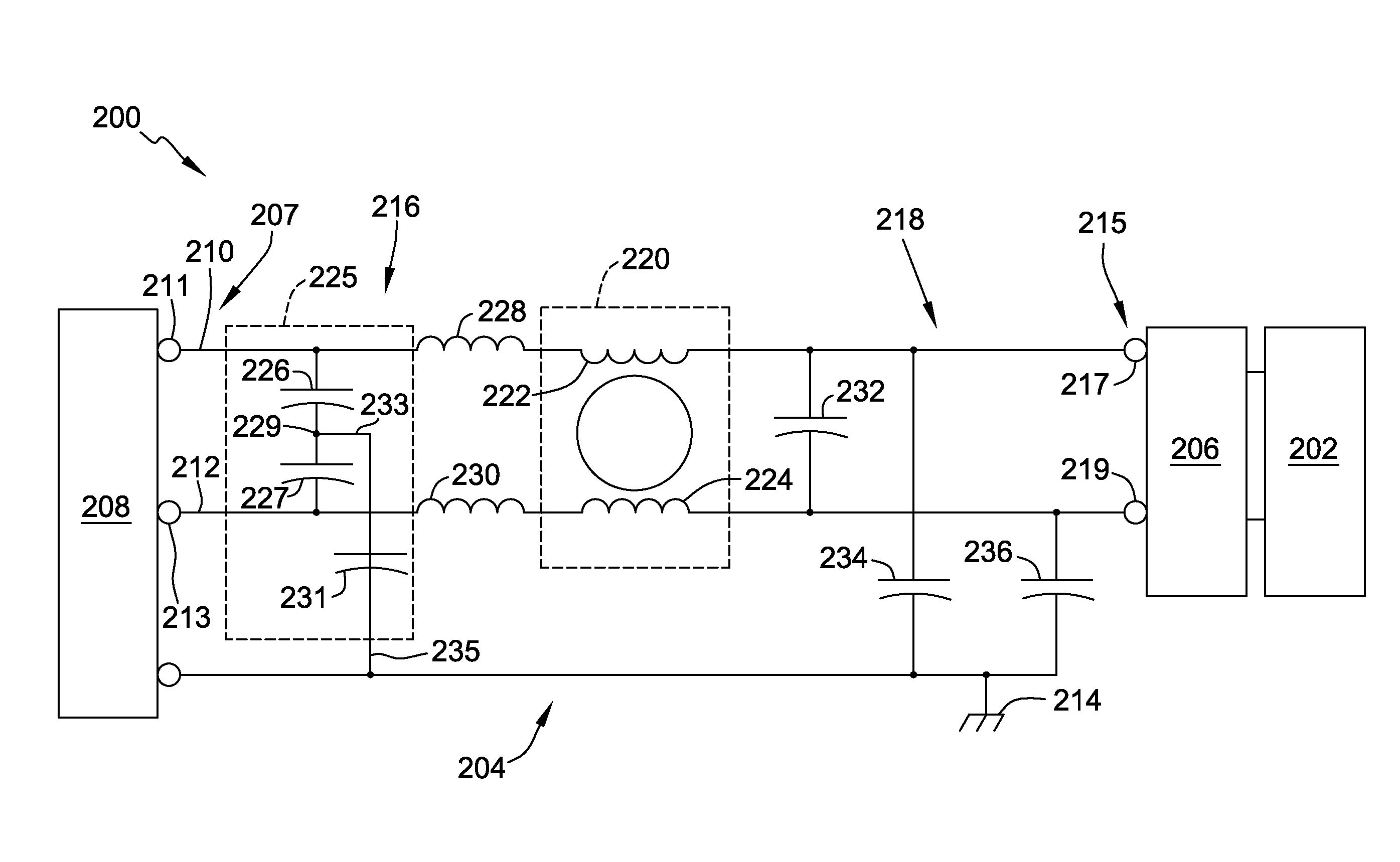 Methods and systems for reducing conducted electromagnetic interference