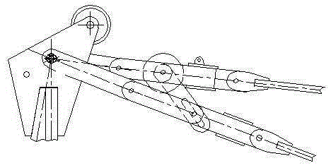 Tower crane cargo boom pull rod structure