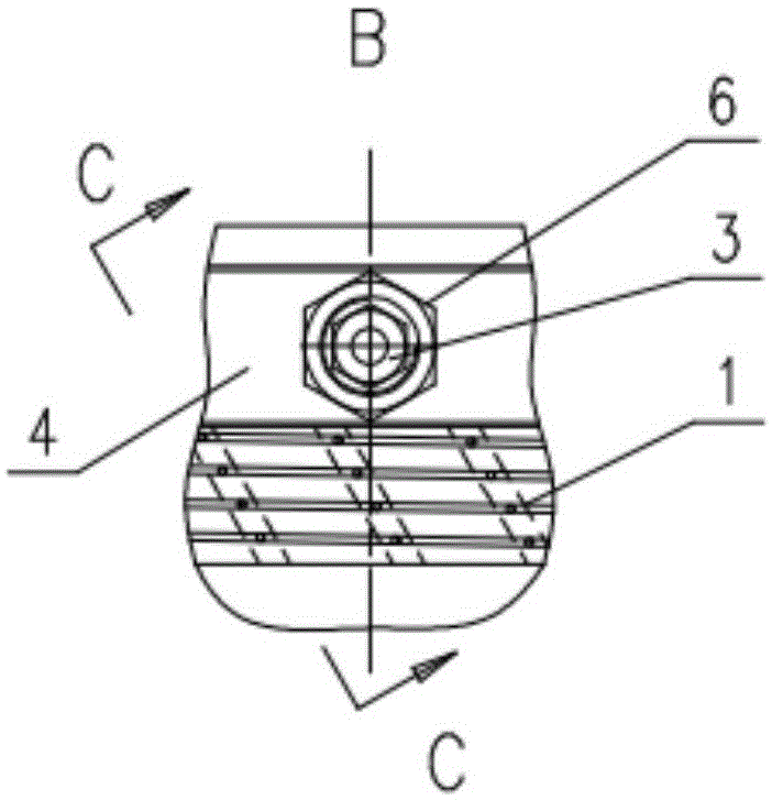 Three-phase large-capacity AC collector ring device for hydro-generator