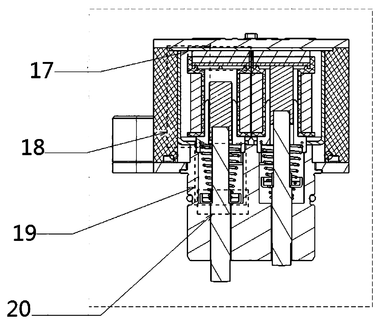 Camshaft toggling solenoid valve for variable valve lift system