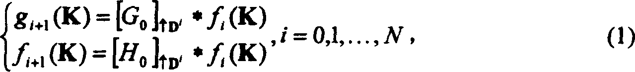 Multiple focus image fusing method based inseparable small wave frame change