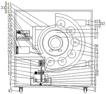 Machining device for cement machining cylindrical equipment