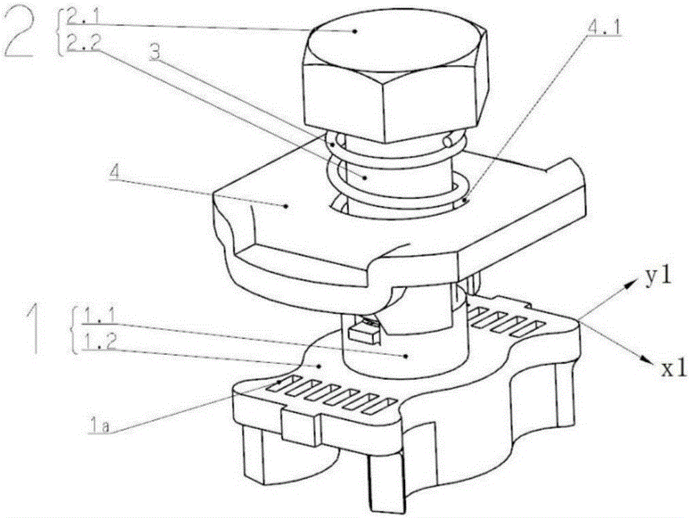 Compaction groove screw for Halfen channel, support structure and mounting method