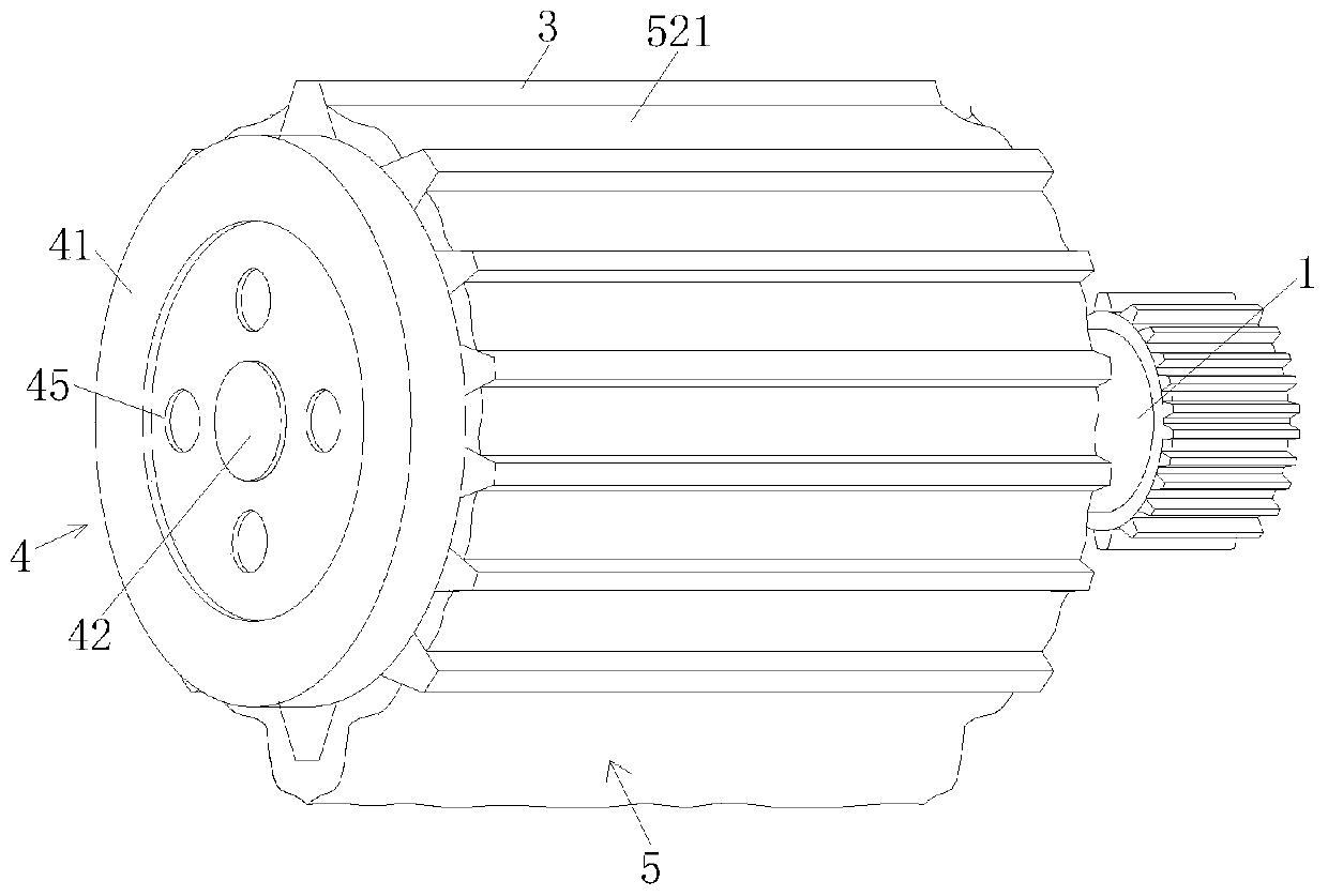 New energy automobile motor convenient for heat dissipation