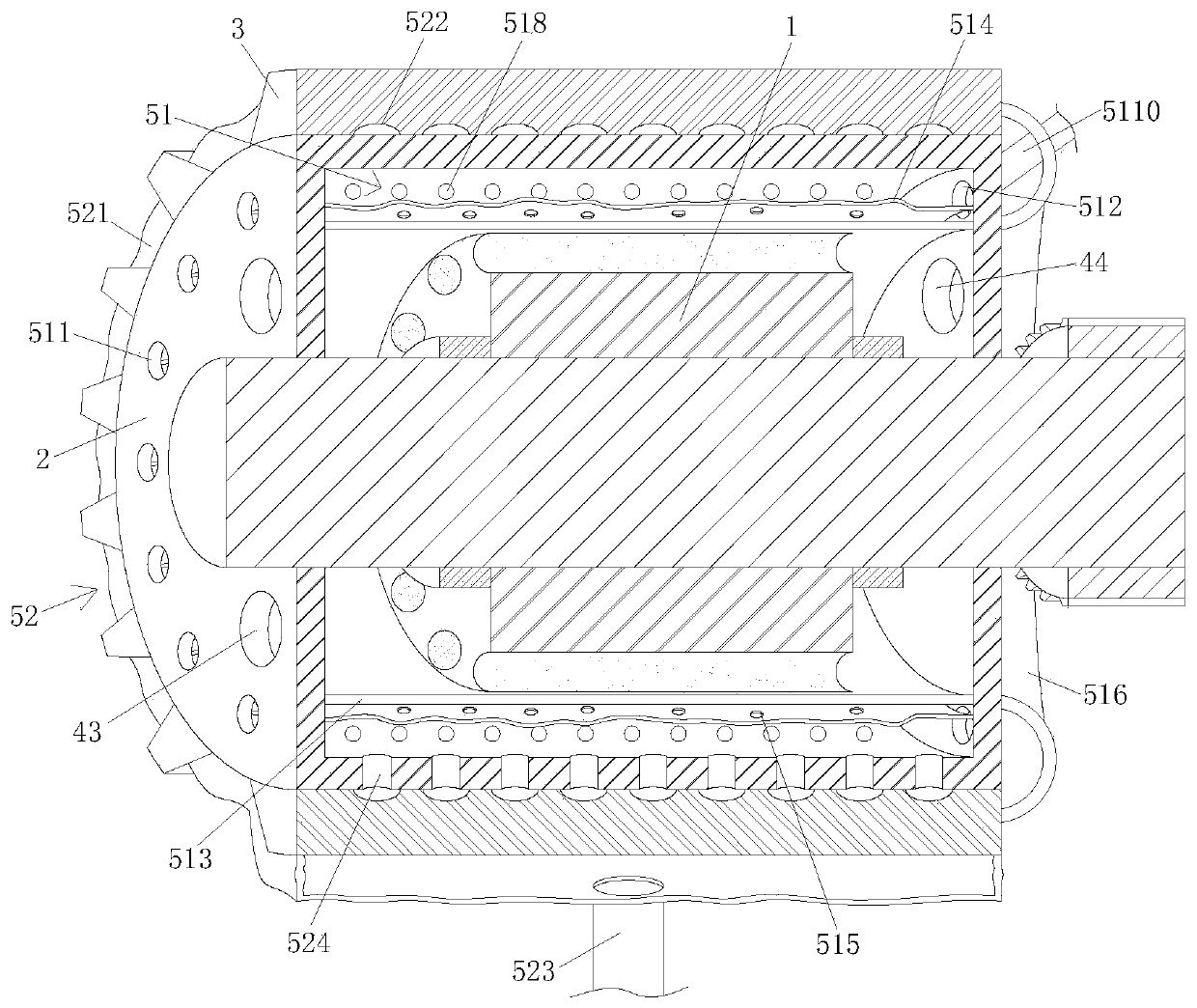 New energy automobile motor convenient for heat dissipation