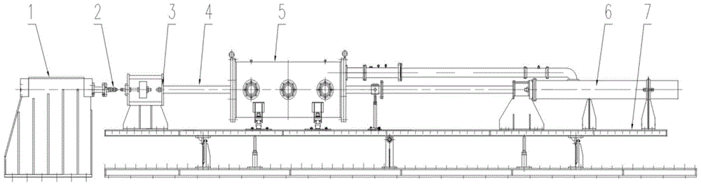 A slidable double-barrel structure pressure stabilization chamber for direct-coupled tests of solid impulse engines