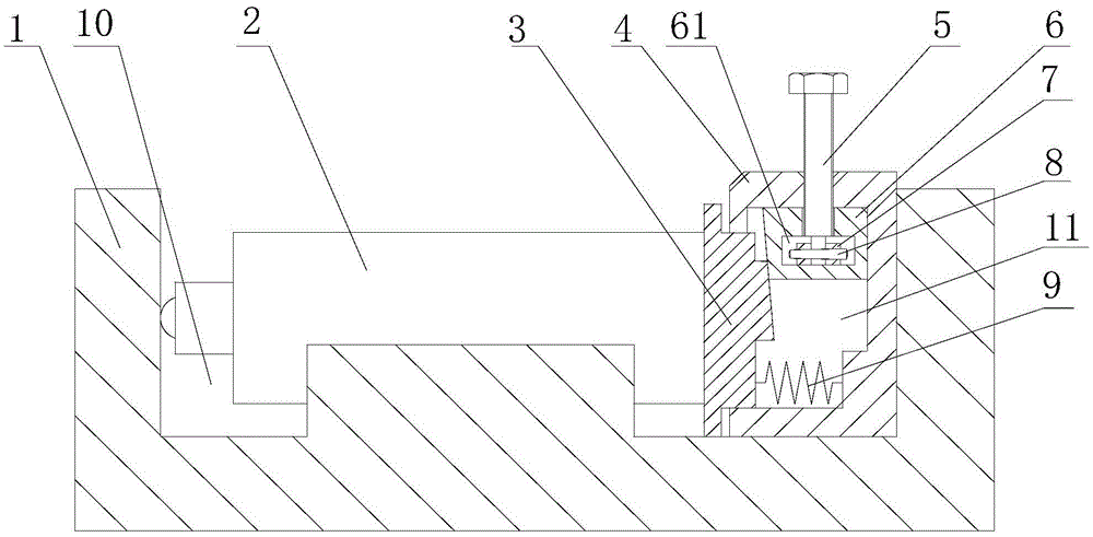 Wedge preloading mechanism and preloading method of a stacked piezoelectric ceramic driver