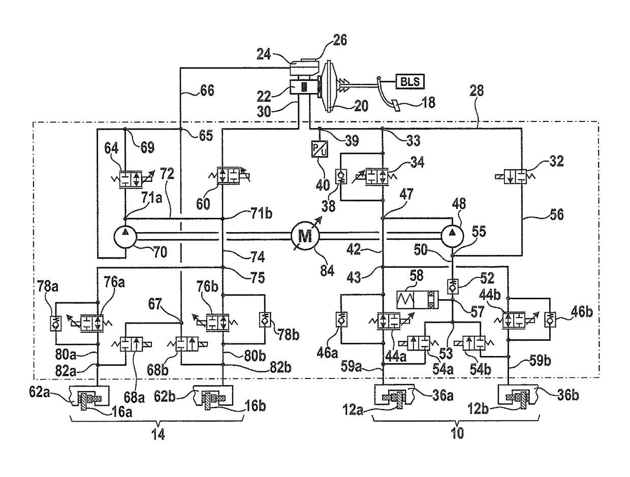 Brake system and method for controlling a brake system