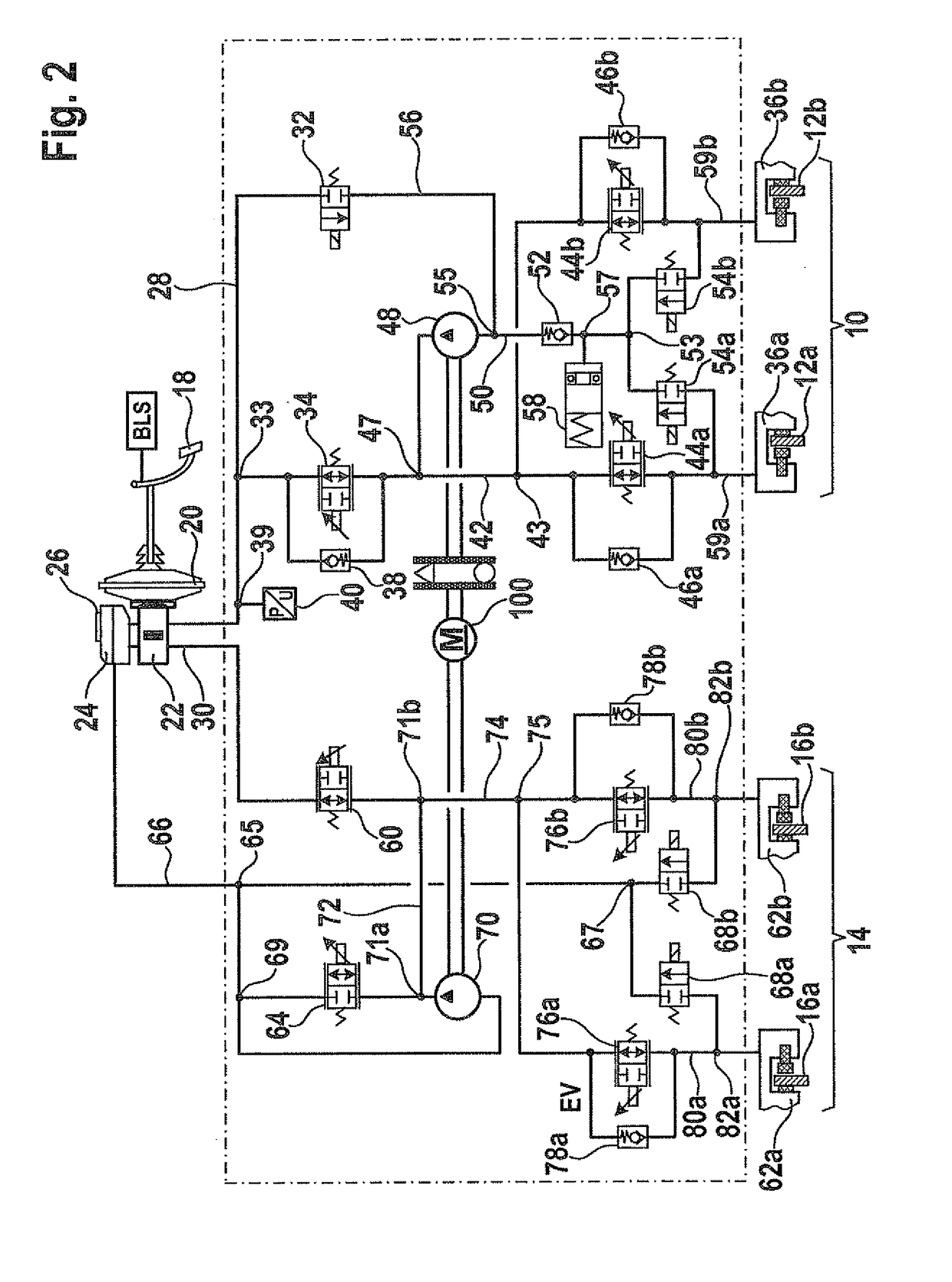 Brake system and method for controlling a brake system