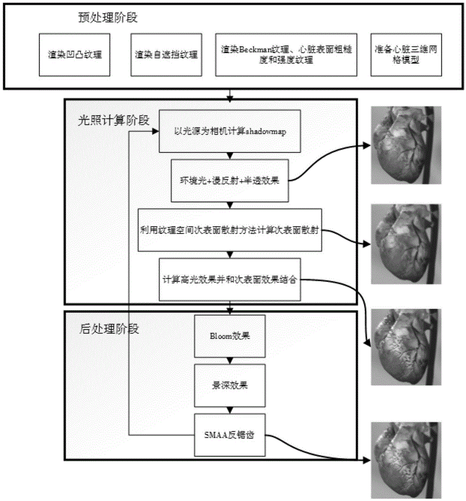 Real-time realistic drawing method of human heart