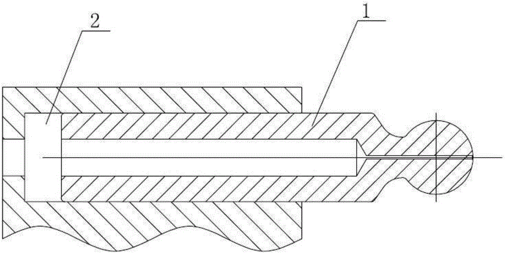 Plunger pair structure used for ultra-high-pressure axial plunger pump