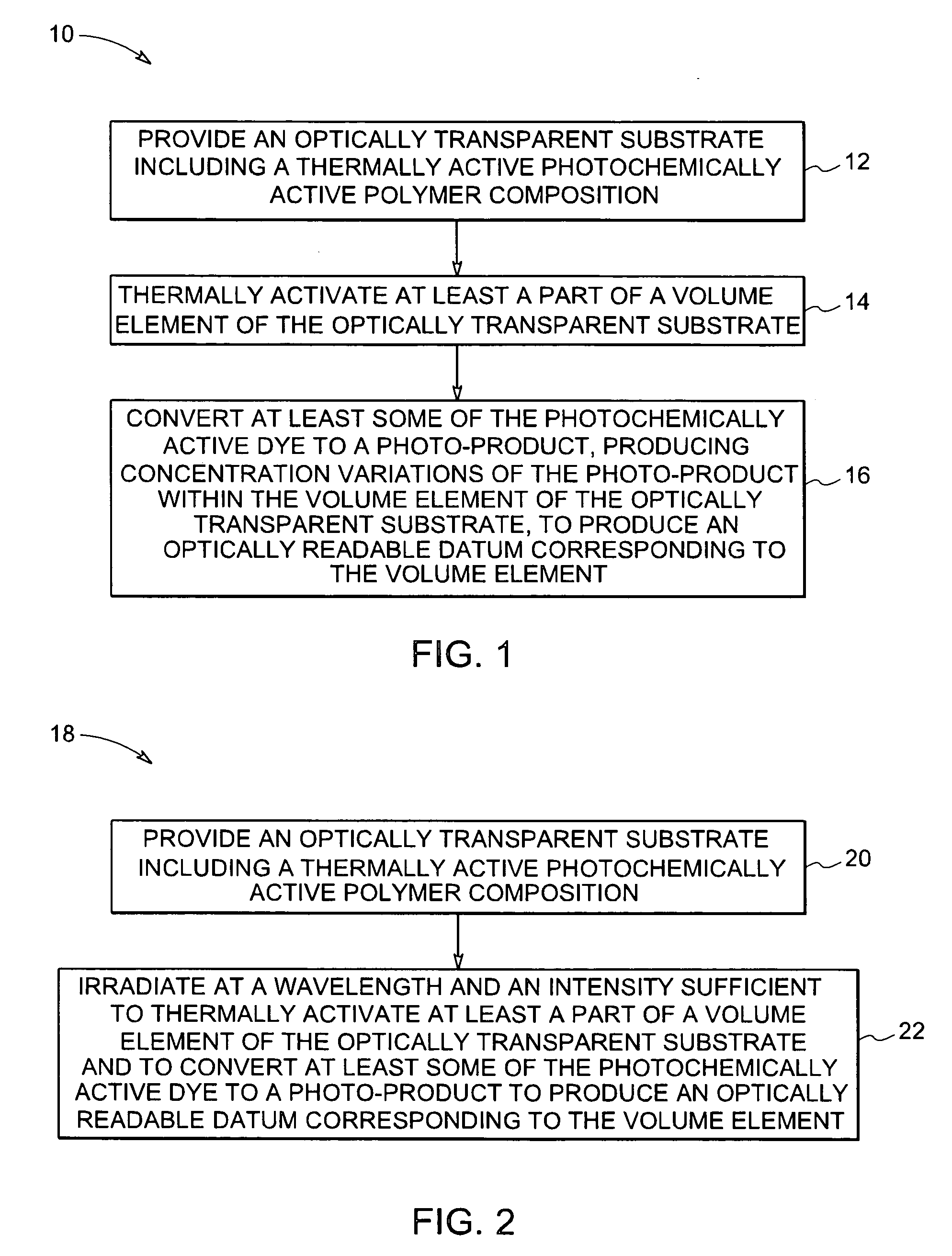 Holographic data storage device and method of making