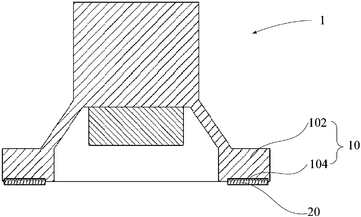 Surface mounting application button