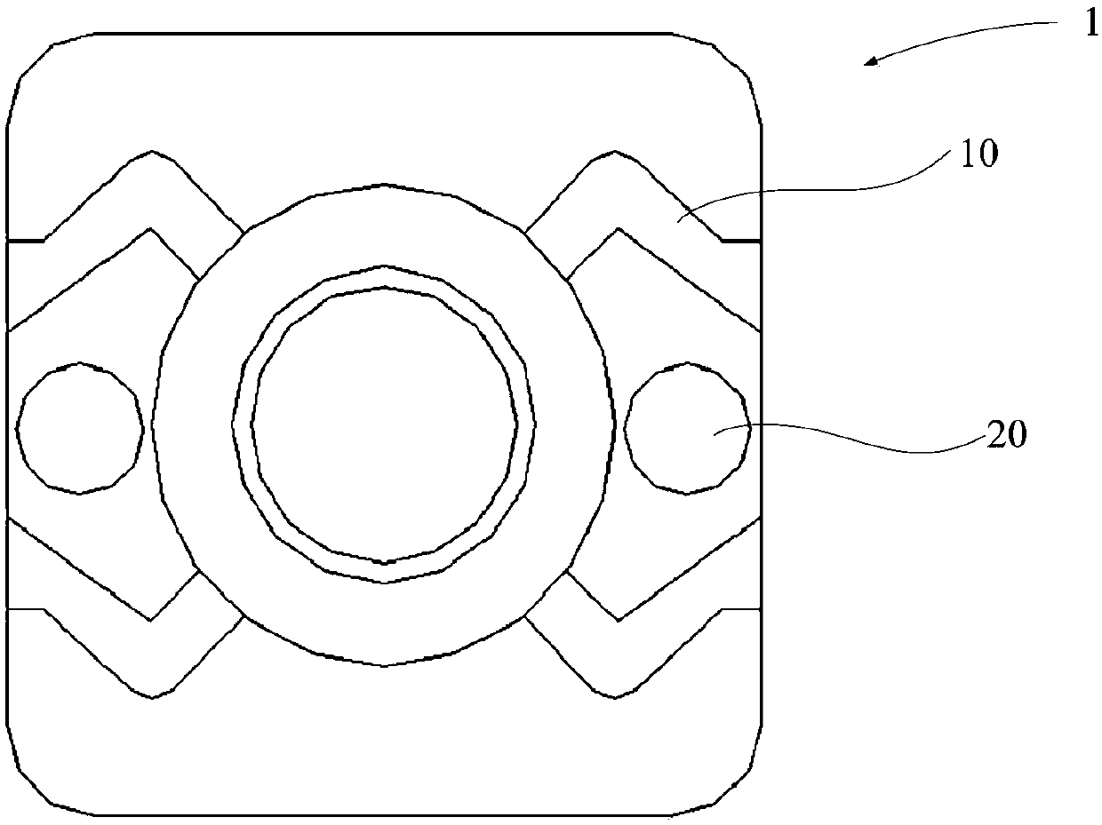 Surface mounting application button