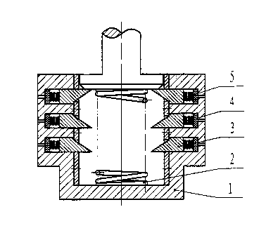 Gear oscillating bar type pneumatic spider robot