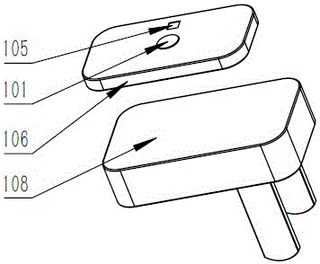 Wireless-charging body temperature monitoring device