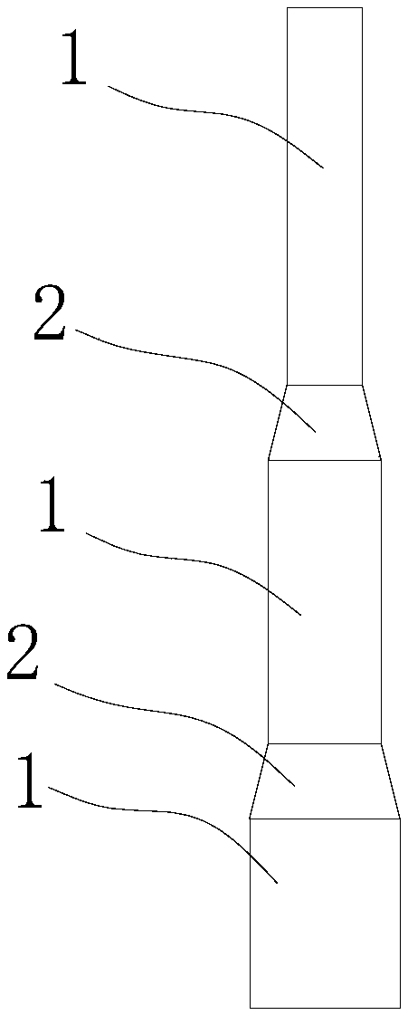 Stepped composite material wind power anti-seismic tower barrel