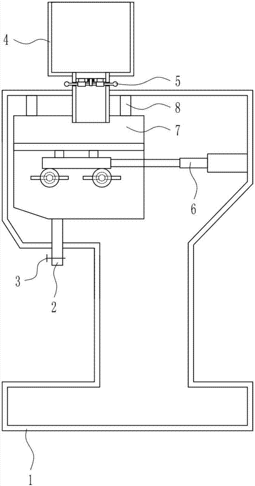 Modulation device for fixing solution of imaging department