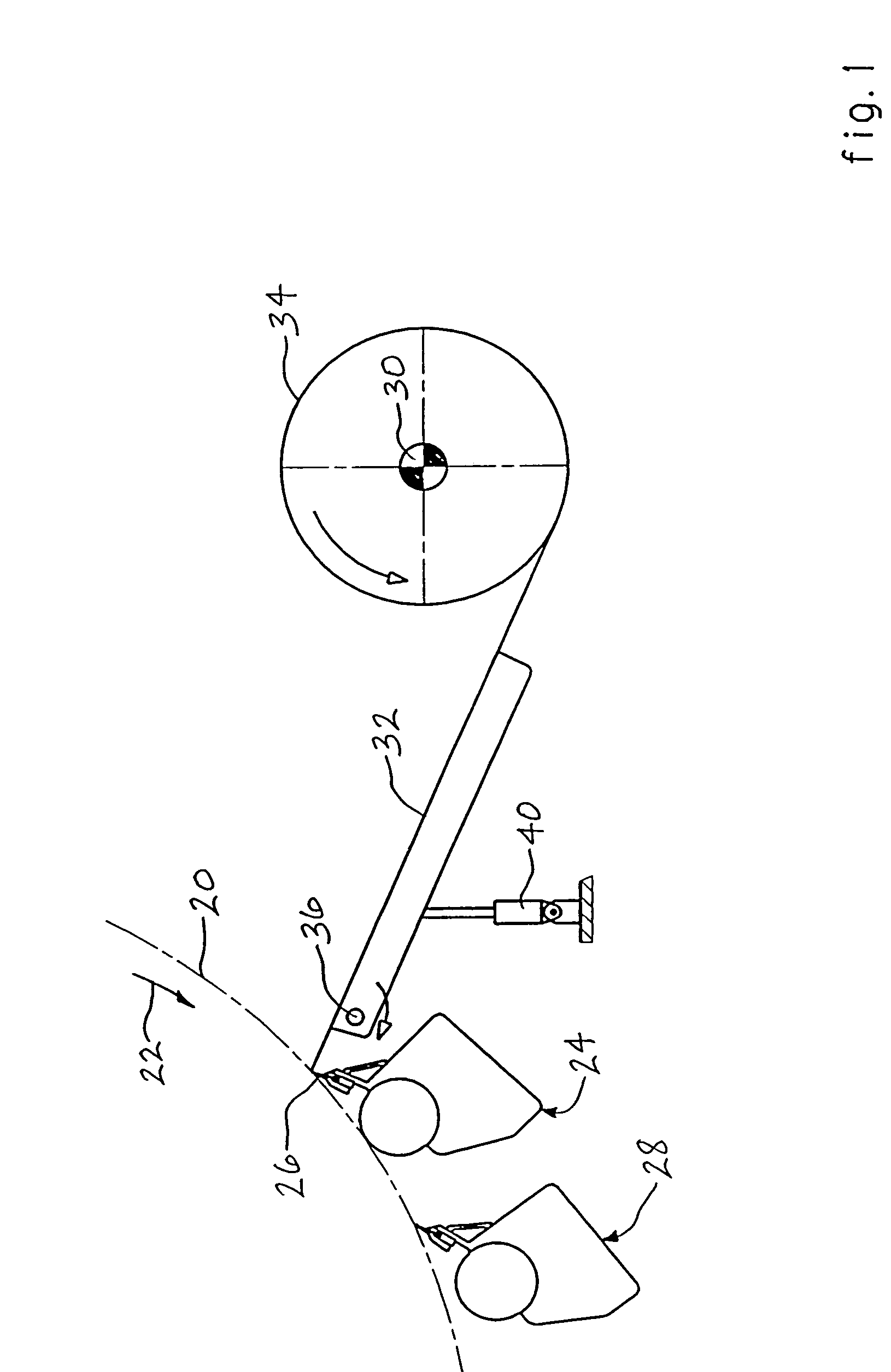 Shortened layout from dryer to reel in tissue machine