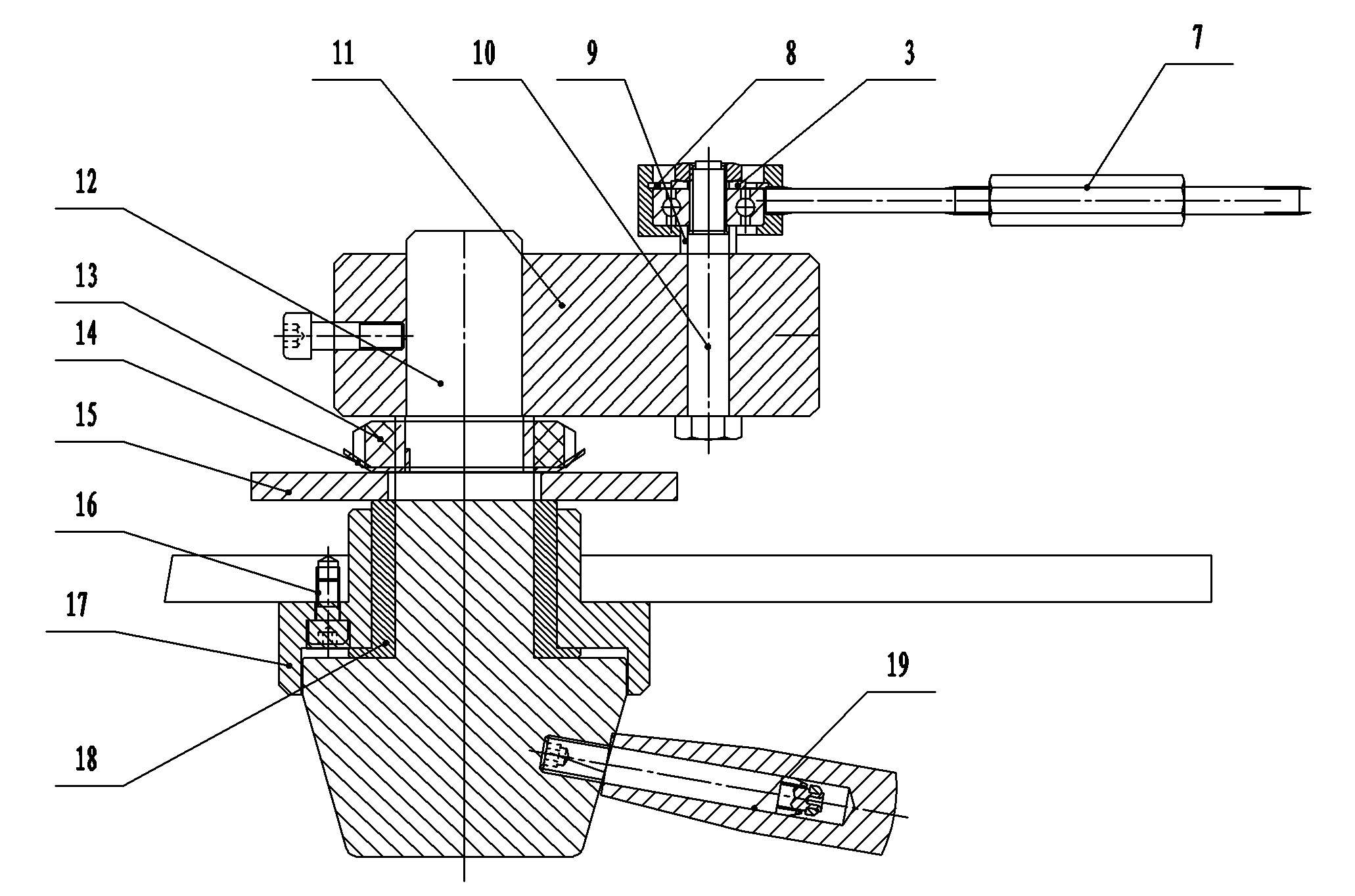 Water tank cover lifting device of turnover water tank wire drawing machine