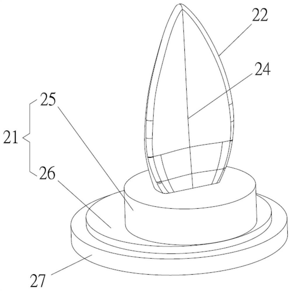 Three-dimensional candlelight lamp sleeve and electronic candle with lamp sleeve