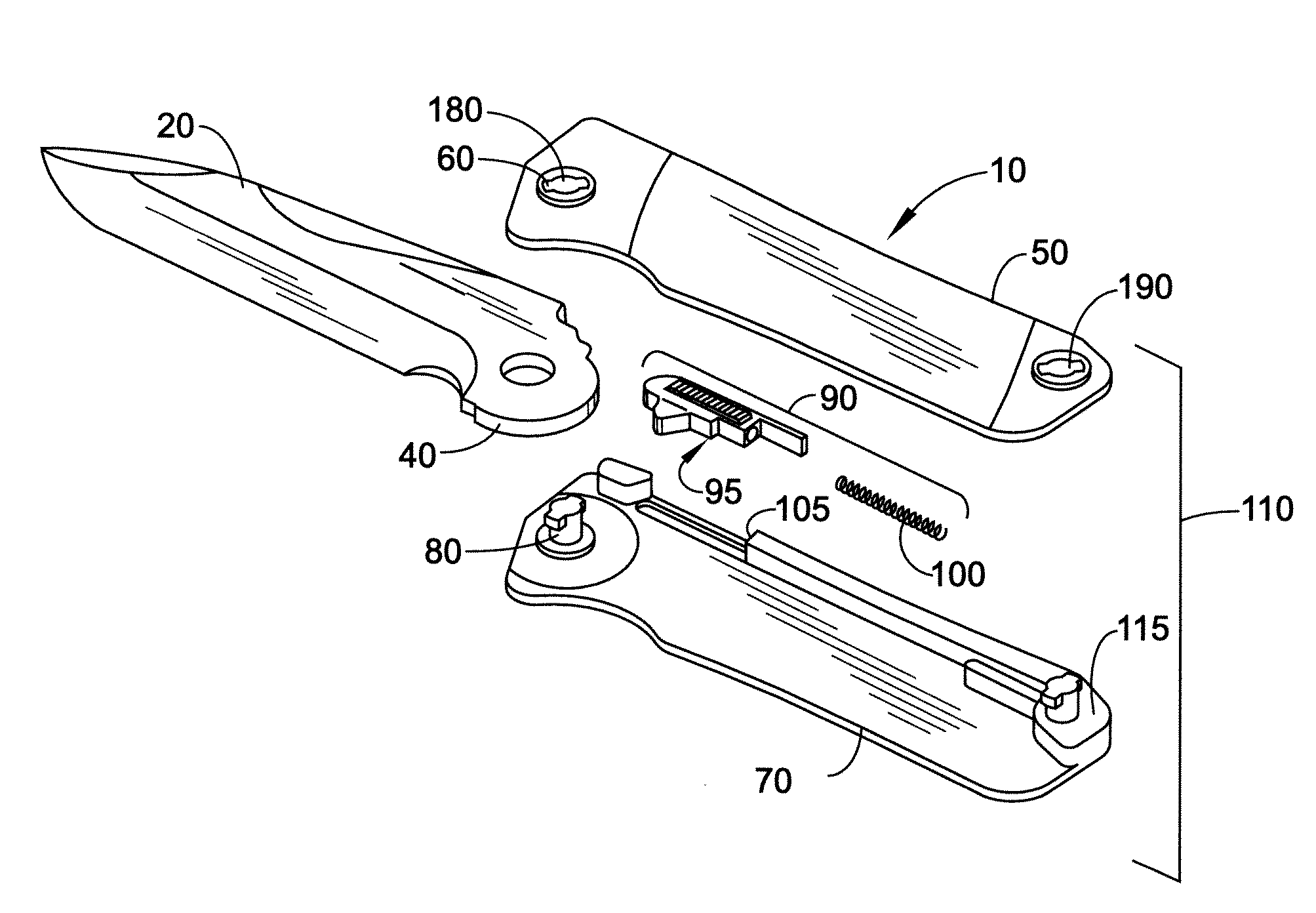 Field strippable knife