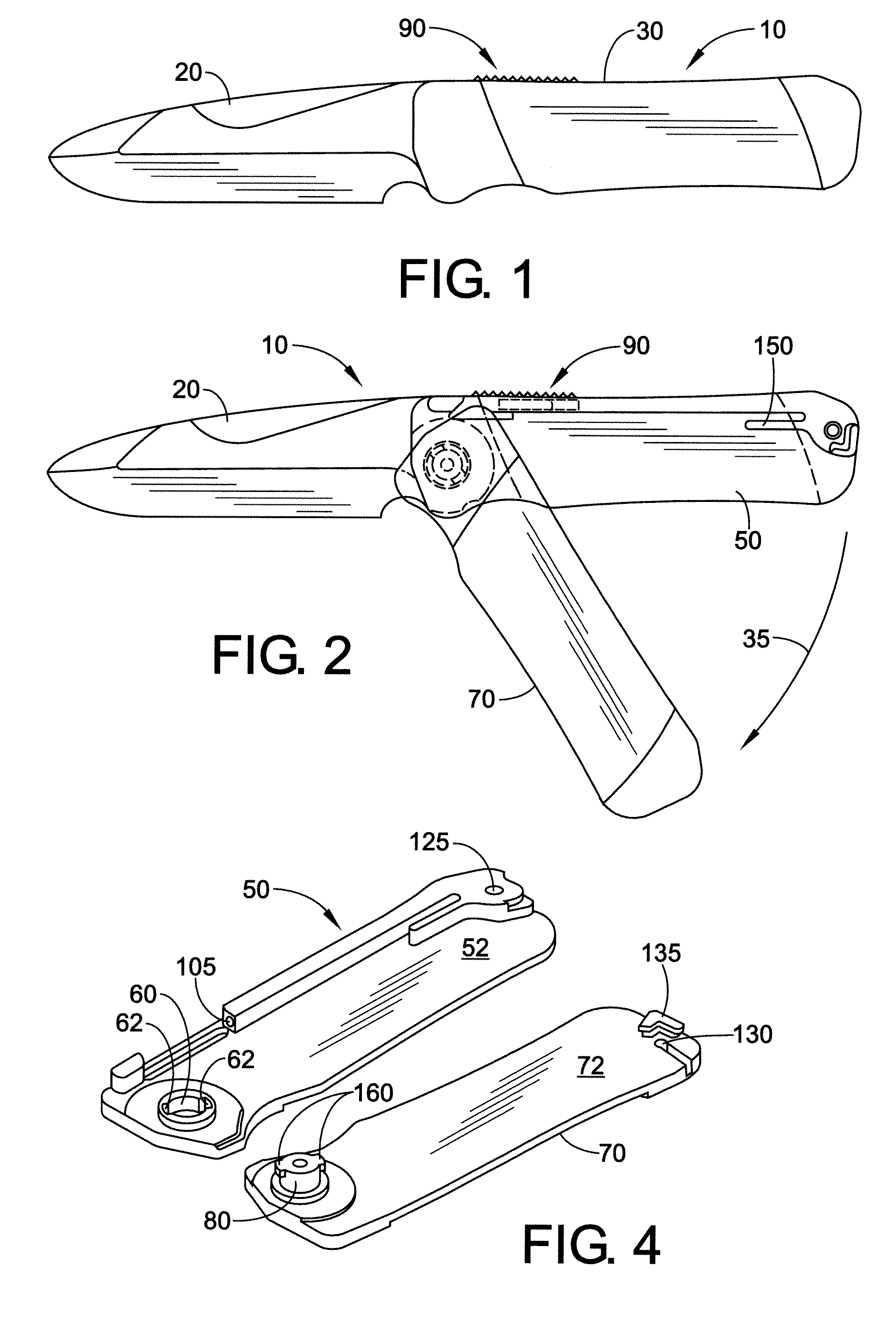 Field strippable knife