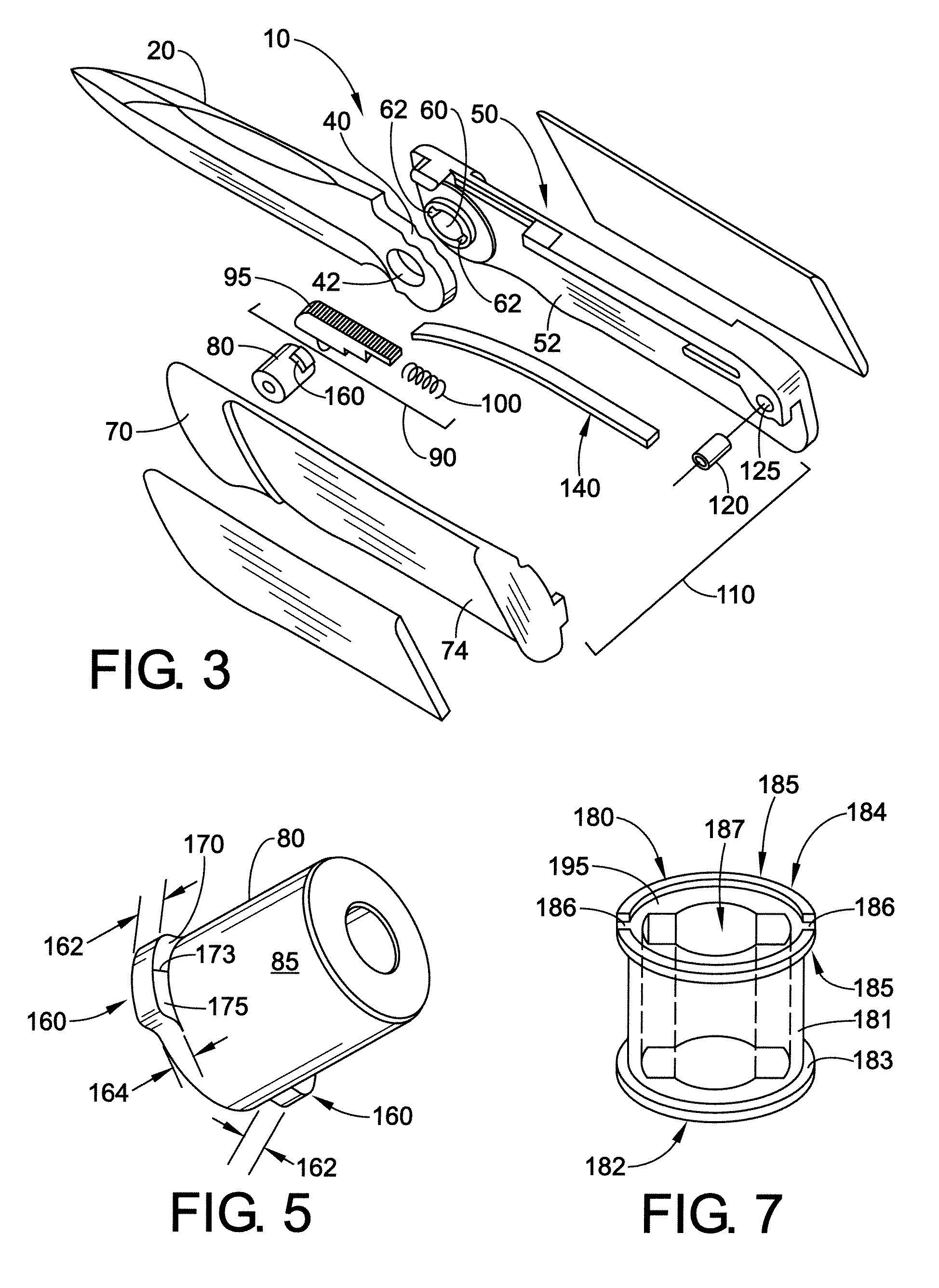 Field strippable knife