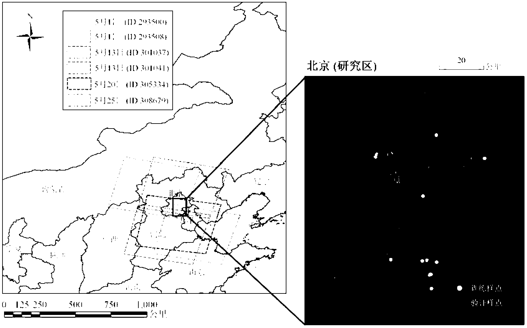 Information extraction method for plant diseases and insect pests based on satellite images