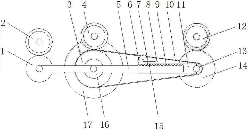 Powerful drawing roller used for textiles