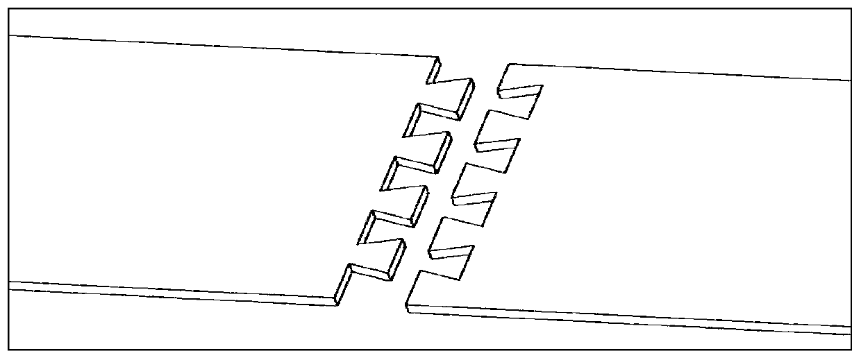 Preparation method of mortise and tenon joint carbon fiber composite laminate plate