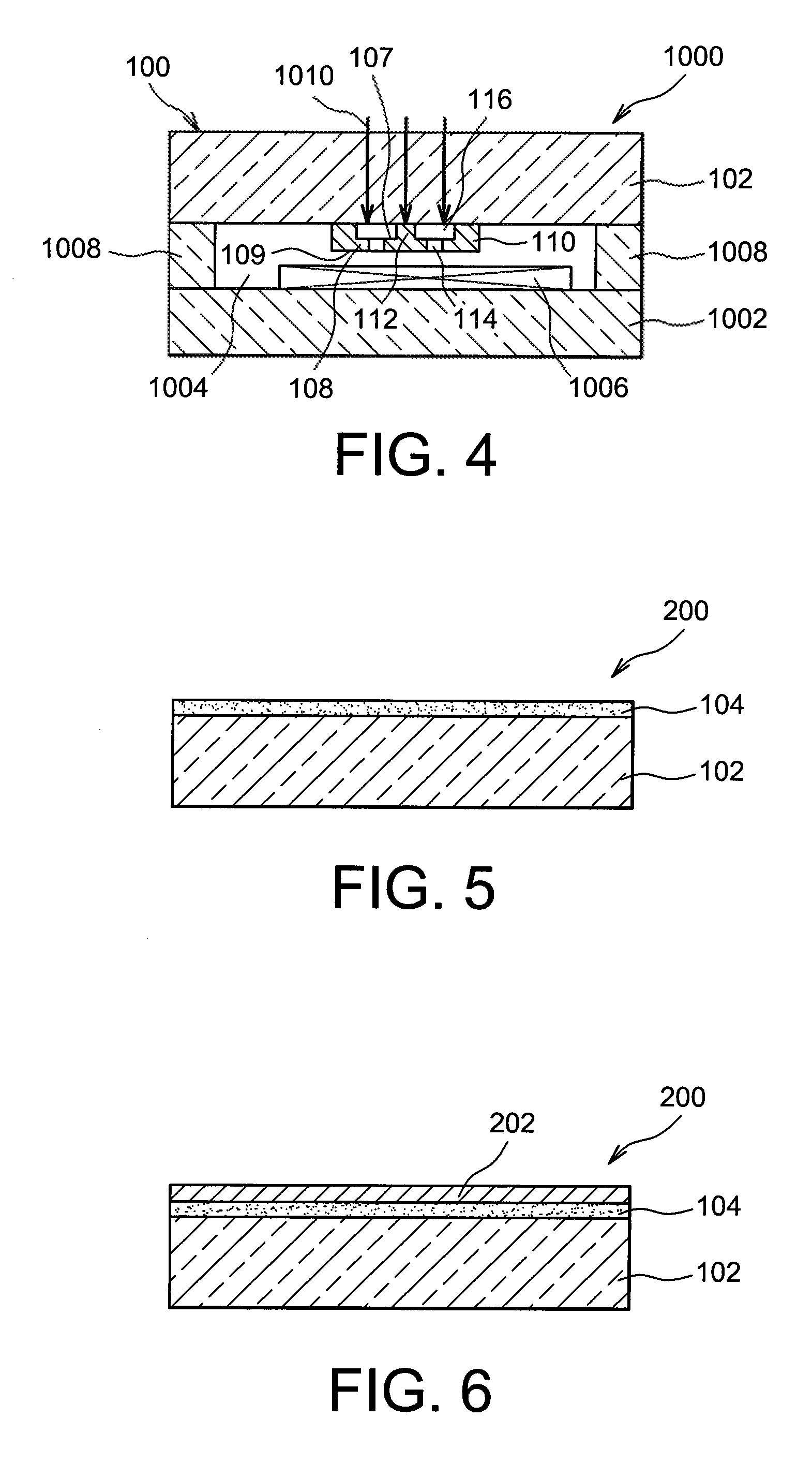 Suspended getter material-based structure