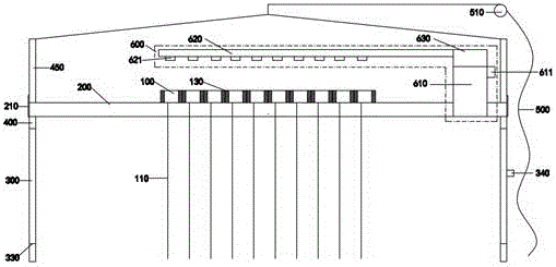 Manual-control lifting ceramic flower pot installed plant curtain automatically supplying water