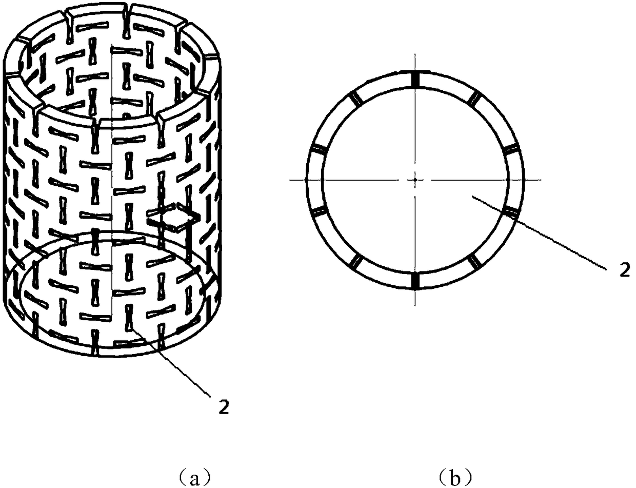 Negative-Poisson ratio structure-based self-adaptive principal axis preload adjusting method